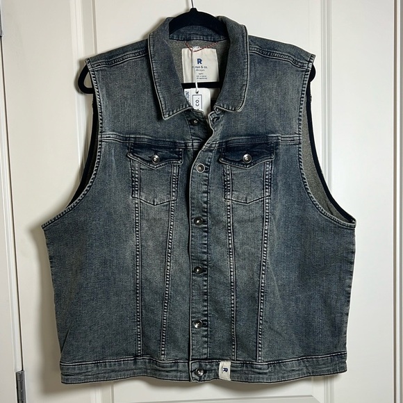 Ripton Denim Vest Unisex Hot Rod XXL - Picture 7 of 7
